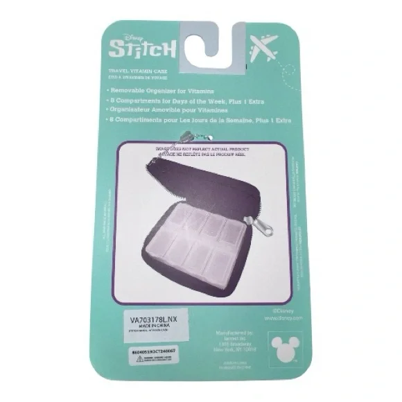 Disney Stitch Blue and Purple Vitamin Organizer - Picture 4 of 4